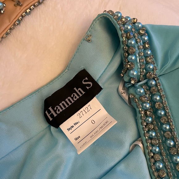 Tiffany Blue Hannah S Two Piece Beaded Set - Picture 4 of 6
